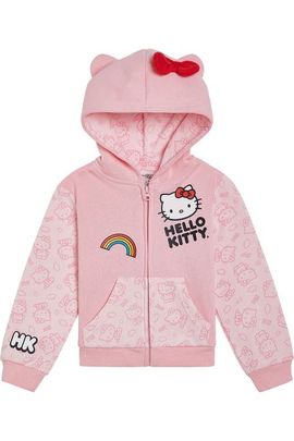 Hello Kitty Hello Kitty Hooded Ears Fleece Zip-Up Hoodie