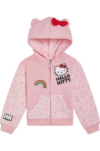 Hello Kitty Hello Kitty Hooded Ears Fleece Zip-Up Hoodie