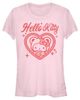 Hello Kitty Hello Kitty Junior's Cute Heart Short Sleeve Graphic T-Shirt - 1