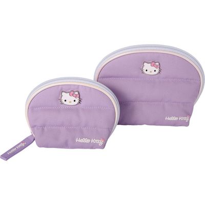 Hello Kitty Hello Kitty Large and Small Dome Cosmetic Travel Bag