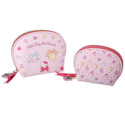 Hello Kitty Hello Kitty Large and Small Dome Cosmetic Travel Bag Set