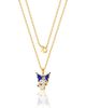 Hello Kitty Hello Kitty Light Rose Crystal Kuromi Pendant - 18'' Chain, - 3