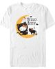 Hello Kitty Hello Kitty Men's Halloween Black Cat and Moon Short Sleeve Graphic T-Shirt - 1