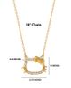 Hello Kitty Hello Kitty Necklace for Women Official License, Cubic Zirconia Pendant - 4