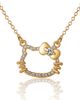 Hello Kitty Hello Kitty Outline Pendant Necklace with Chain - 1