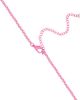 Hello Kitty Hello Kitty Pave Pendant Necklace with Neon Red Chain, 16"+ 3" - 3