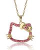 Hello Kitty Hello Kitty Pink Outline Crystal Pendant - 1