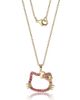 Hello Kitty Hello Kitty Pink Outline Crystal Pendant - 2
