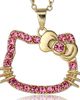 Hello Kitty Hello Kitty Pink Outline Crystal Pendant - 4