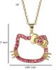 Hello Kitty Hello Kitty Pink Outline Crystal Pendant - 5