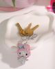 Hello Kitty Hello Kitty Sanrio My Melody Pink Crystal Bag Charm Keychain - 4