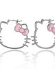 Hello Kitty Hello Kitty Silhouette Hoop Earrings - 1