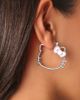 Hello Kitty Hello Kitty Silhouette Hoop Earrings - 2