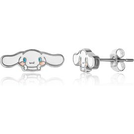 Hello Kitty Hello Kitty Silver Flash-Plated and Enamel Stud Cinnamoroll Earrings 