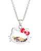 Hello Kitty Hello Kitty Silver Plated Shaker Pendant Necklace, 18" - 1