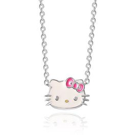 Hello Kitty Hello Kitty Sterling Silver Enamel Necklace