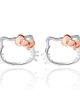 Hello Kitty Hello Kitty Sterling Silver Silhouette Stud Earrings  - 1