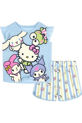 Hello Kitty Hello Kitty T-Shirt and French Terry Shorts Set