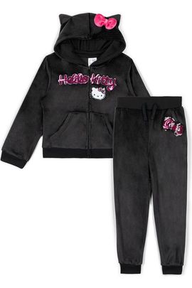 Hello Kitty Hello Kitty Velour Hoodie And Pants Set (toddler, Little Kid & Big Kid)