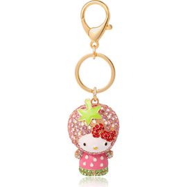 Hello Kitty Hello Kitty x Strawberry Shortcake Crystal Pavé Bag Charm Keychain