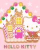 Hello Kitty Junior's Hello Kitty Gingerbread House and Kitty Graphic T-Shirt - 2