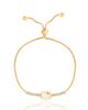 Hello Kitty SALLY ROSE 925 YG PLT CZ HELLO KITTY LARIAT BRACELET - 1