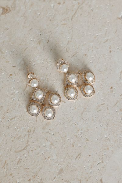 Hello Molly 18k Gold Plated Back In The Day Earrings Gold
