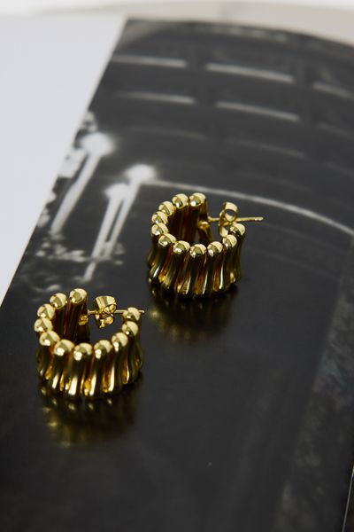 Hello Molly 18k Gold Plated Beach Promenade Earrings Gold