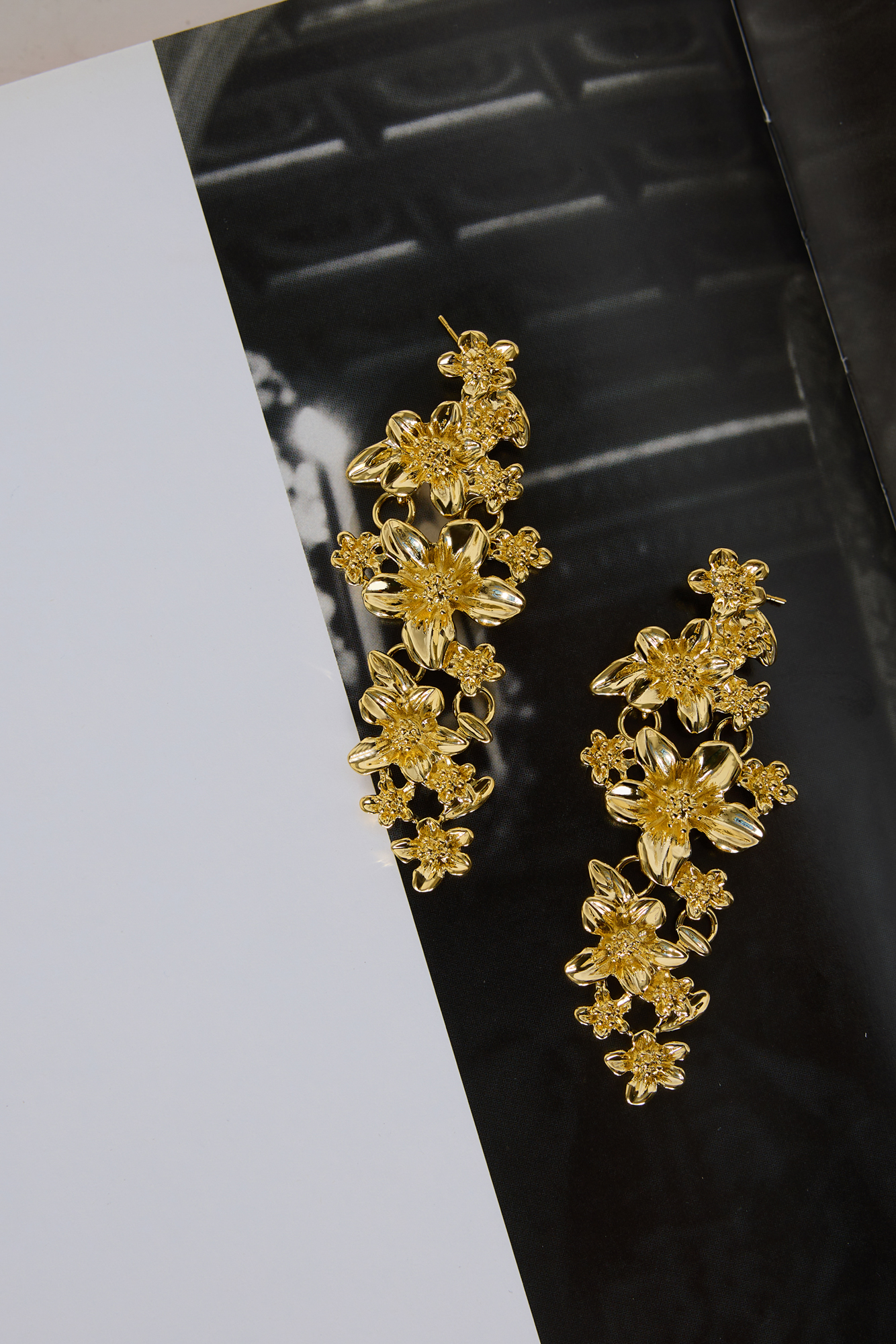 Hello Molly 18k Gold Plated Lilly Valley Earrings Gold