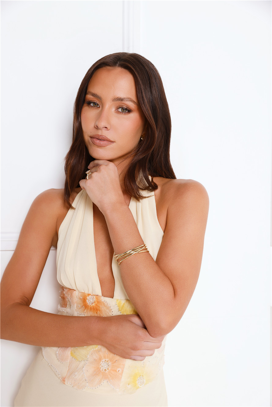 Hello Molly 18k Gold Plated Understated Luxe Cuff Gold
