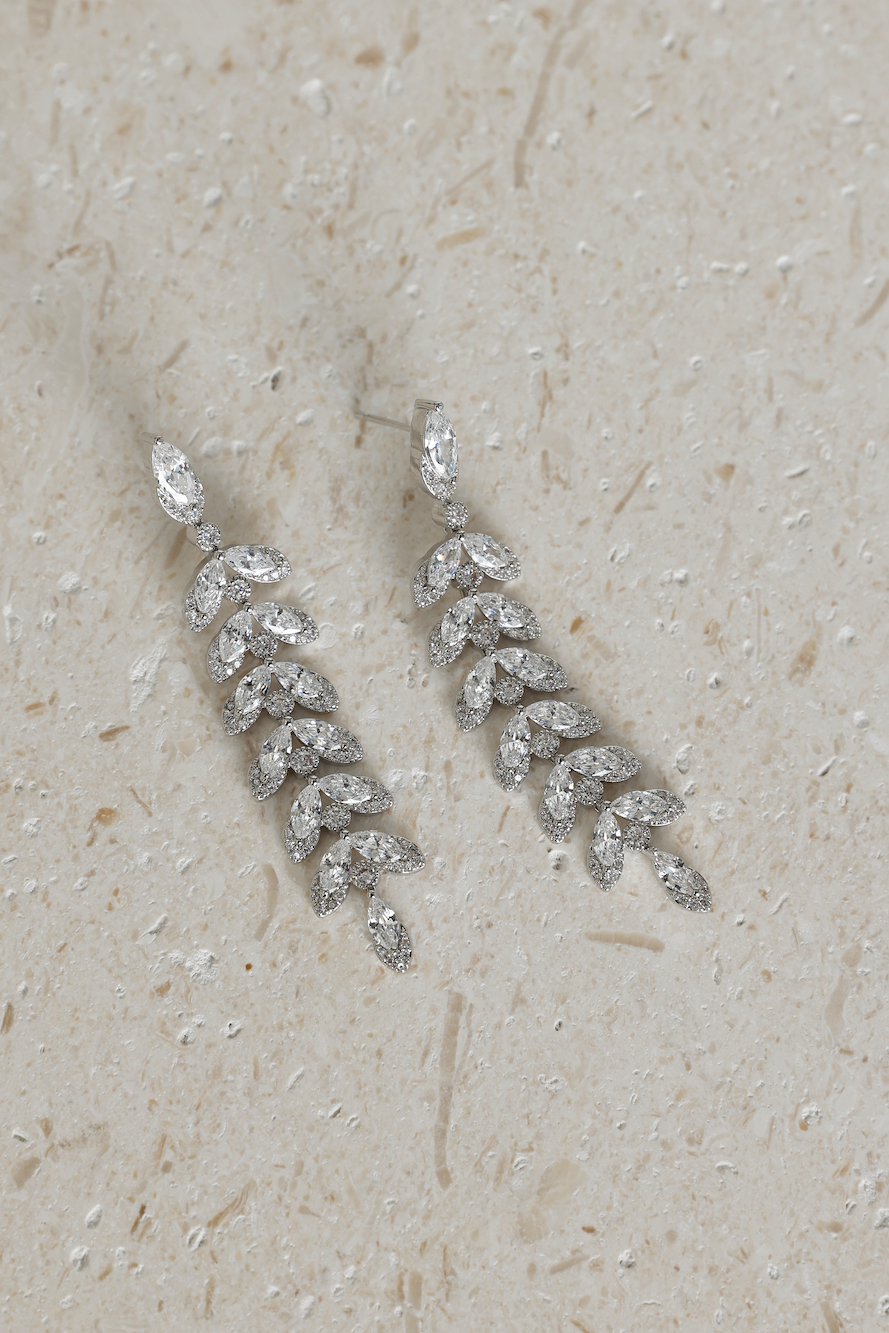 Hello Molly 925 Silver Ice Queen Earrings Silver