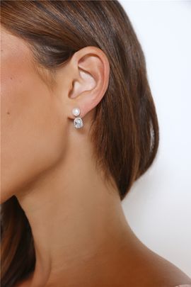 Hello Molly 925 Silver Special Evening Earrings Silver