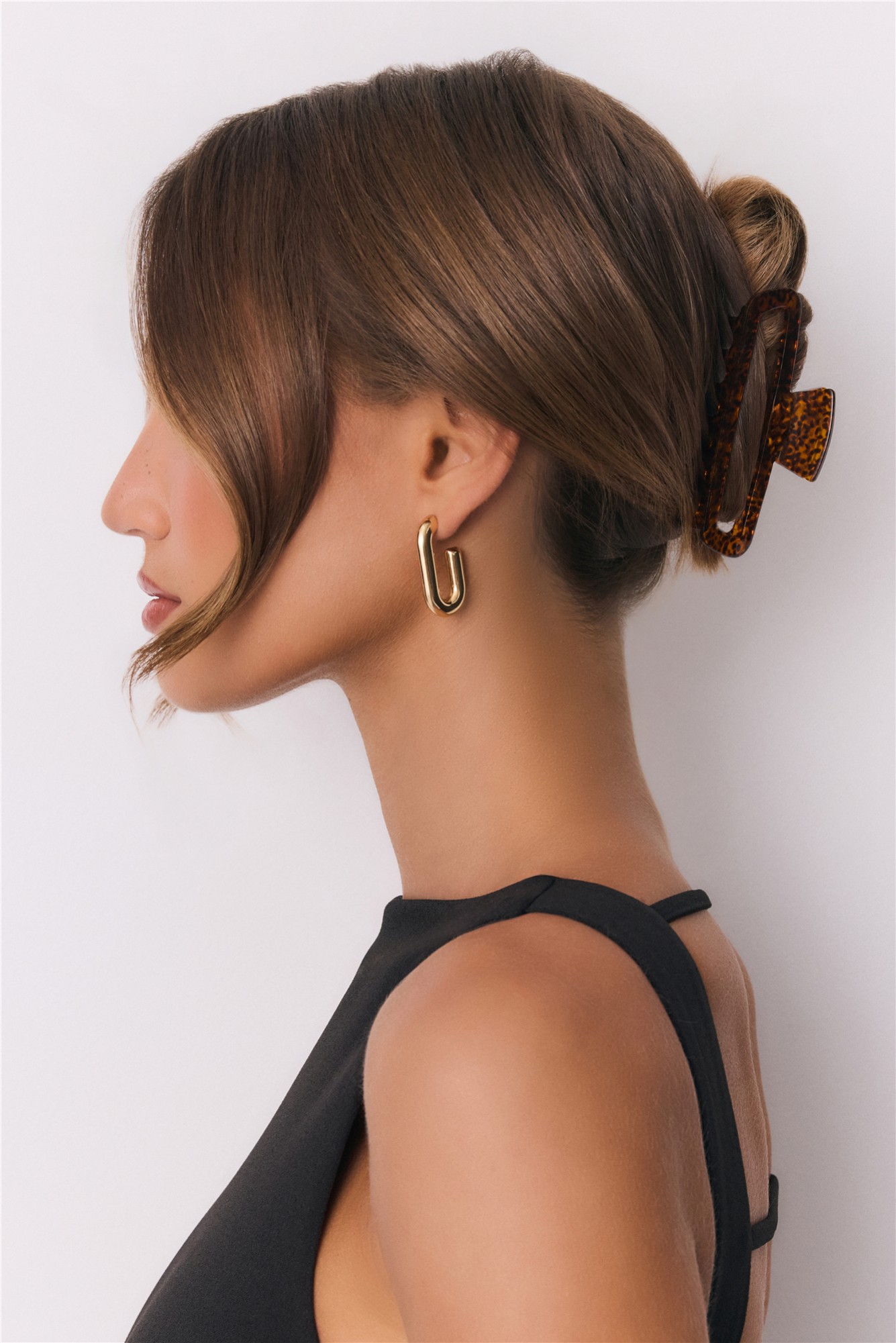 Hello Molly Girl Code Claw Clip Tortoiseshell