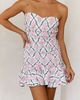 Hello Molly Hello Molly Dance My Way Mini Dress in Green Pink, Women's at Urban Outfitters - 4