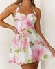 Hello Molly Hello Molly Flower Markets Halter Mini Dress in Pink Floral, Women's at Urban Outfitters - 1
