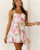 Hello Molly Hello Molly Flower Markets Halter Mini Dress in Pink Floral, Women's at Urban Outfitters - 3