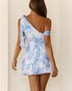 Hello Molly Hello Molly Zen Garden Mini Dress in Blue Floral Print, Women's at Urban Outfitters - 5