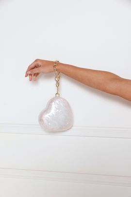 Hello Molly Love Glow Clutch White