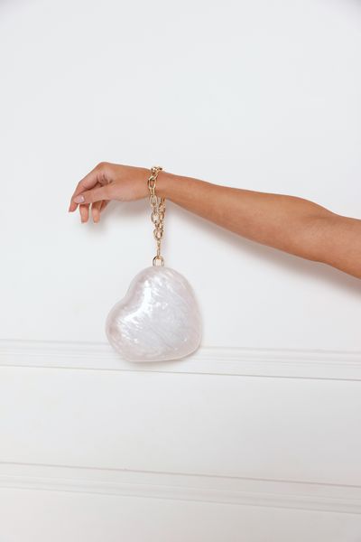 Hello Molly Love Glow Clutch White