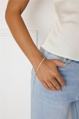 Hello Molly Luxe Tennis Bracelet Gold