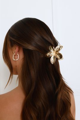 Hello Molly Not From Here Claw Clip Gold