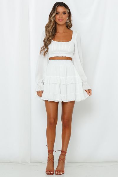 Hello Molly On Screen Skirt White