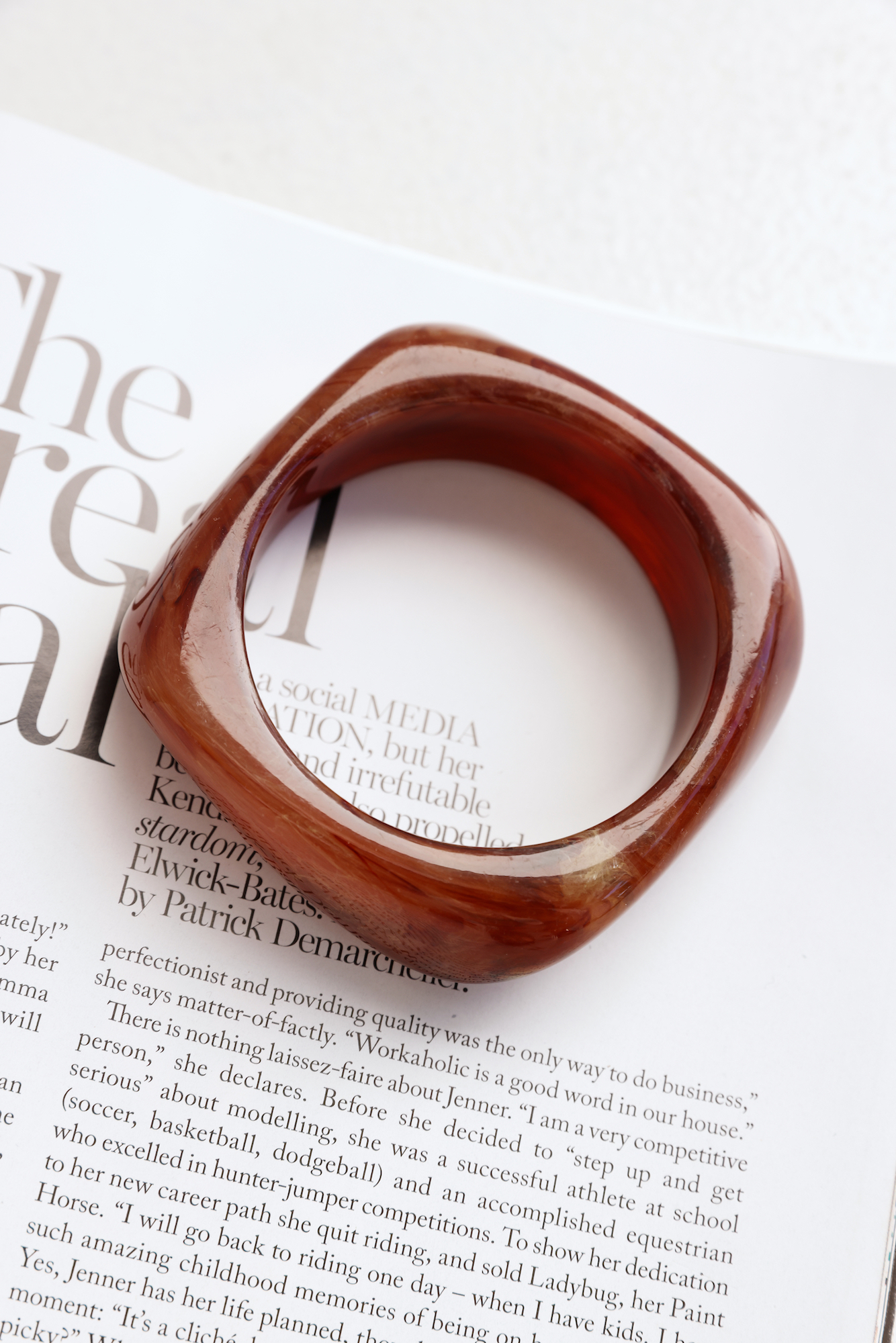 Hello Molly Precious Ruby Bangle Burgundy