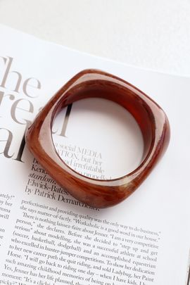 Hello Molly Precious Ruby Bangle Burgundy