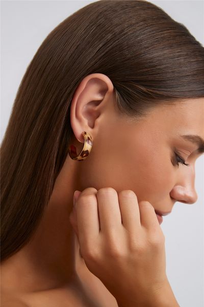 Hello Molly Shiny Things Earrings Gold