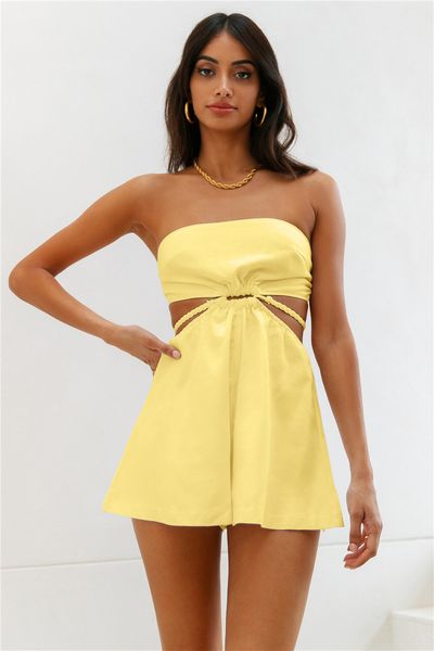 Hello Molly Skip To Nowhere Romper Yellow