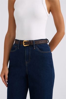 Hello Molly Sleek Silhouette Belt Brown