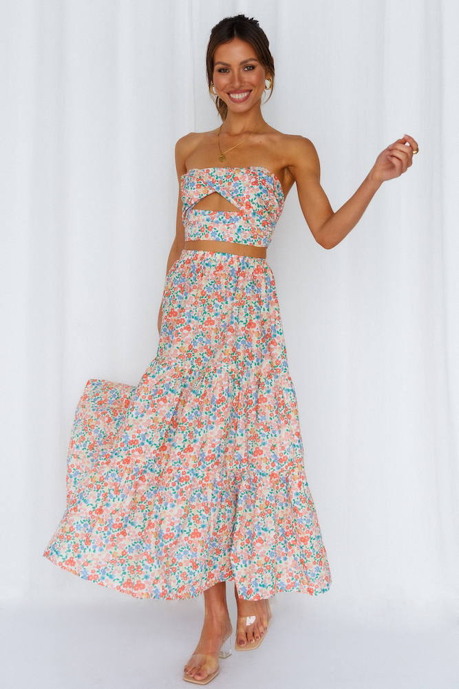 Hello Molly So Particular Maxi Skirt Floral
