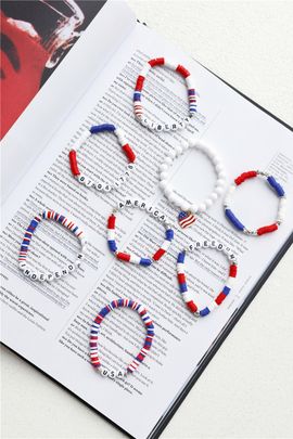 Hello Molly USA Charm Bracelets 8pk Multi Set