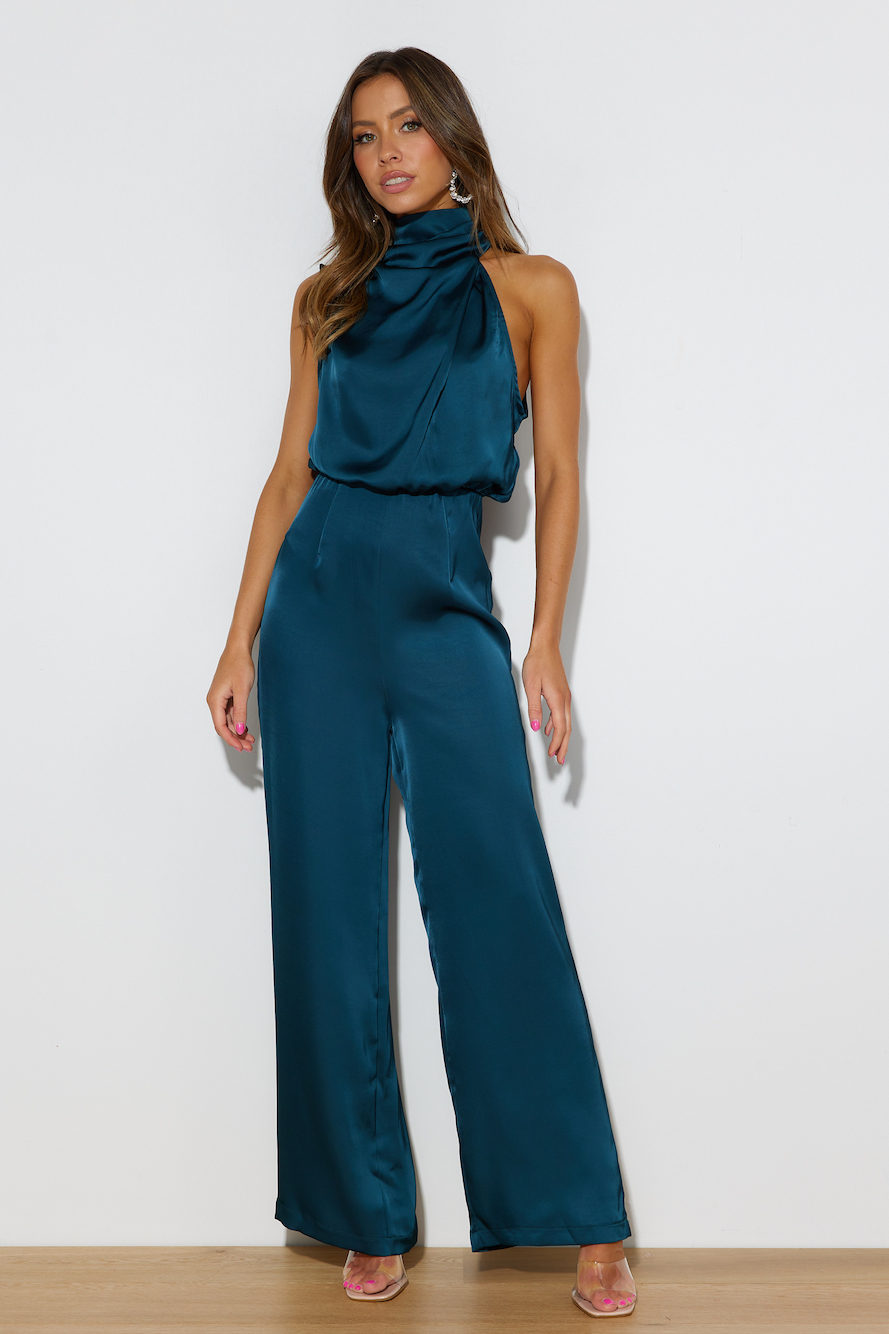 Hello Molly Youthful Days Jumpsuit Teal